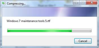 Creating a compressed folder in Windows 7...7 Creating a compressed folder in Windows 7, compressed folder, Windows 7