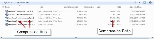 Creating a compressed folder in Windows 7...9 Creating a compressed folder in Windows 7, compressed folder, Windows 7