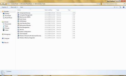 Windows 7 Administrative Tools, Administrative Tools Windows 7