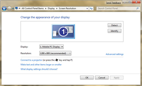Windows 7 Screen Resolution, Screen Resolution