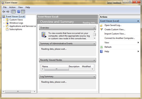 Microsoft-Windows-7-Event-Viewer Windows 7 Event Viewer, Event Viewer