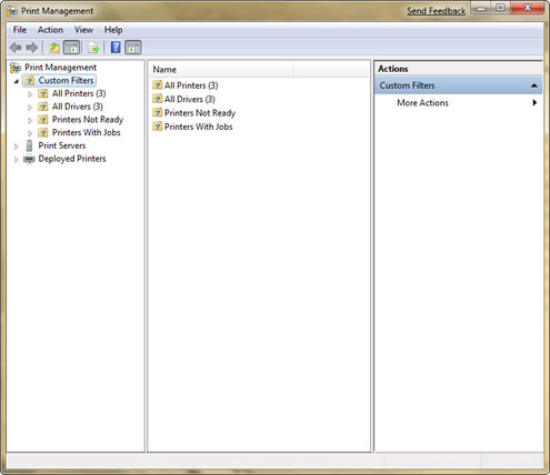 Windows 7 Print Management, Print Management Windows 7