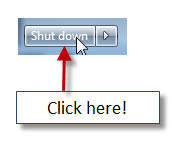 Shutdown procedures in Windows XP, Vista and 7, shutdown, Windows 7, Windows Vista, Windows xp