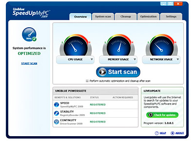 Software Review: Speed Up My PC 2009, software, review, uniblue speed up my pc 2009