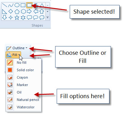 The new version of Paint in Windows 7 - Part 2..7 The New Paint in Windows 7 - Part 2, Windows 7, Paint