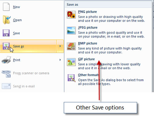 The new version of Paint in Windows 7, Paint, Windows 7