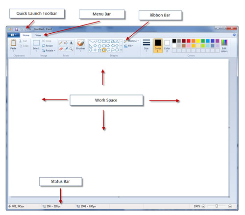 The new version of Paint in Windows 7, Paint, Windows 7