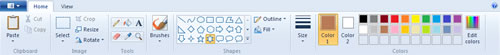 The new version of Paint in Windows 7, Paint, Windows 7