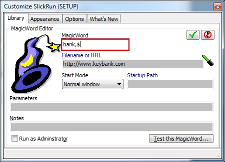 slickrun, Windows 7, launch applications