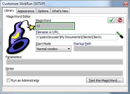 slickrun, Windows 7, launch applications