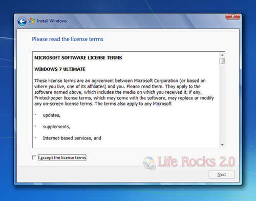 acceptlicense Upgrading Windows Vista to Windows 7, Windows Vista upgrade to Windows 7, Windows Vista upgrade to 7, Vista to Windows 7