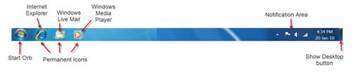 ntbimage001 Windows 7 Taskbar, Windows 7, new taskbar