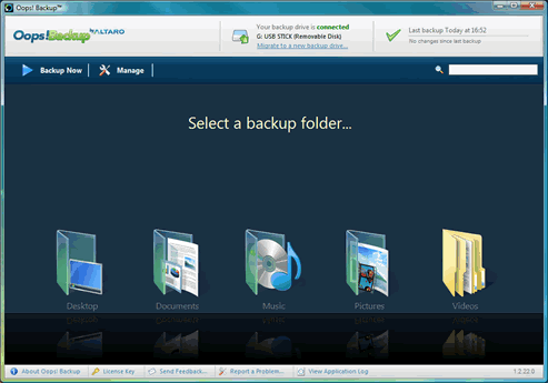 Software Review: Oops Backup, Oops Backup, hard drive backup, backup and restore
