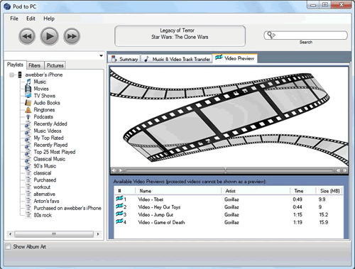 Pod to PC software review, Pod to PC, software, review